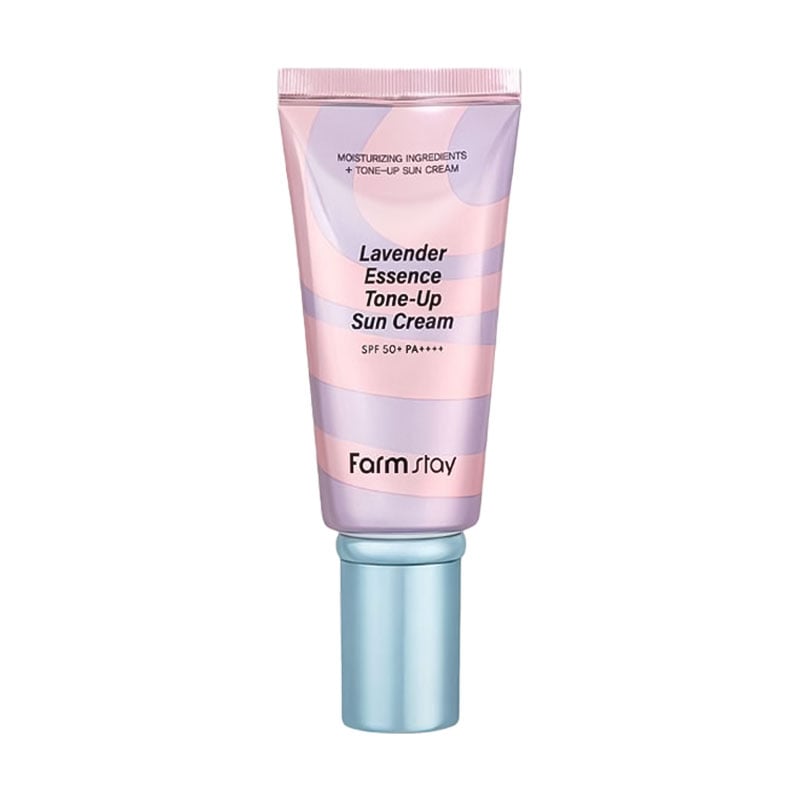 Тонувальний сонцезахисний крем для обличчя FarmStay Lavender Essence Tone-Up Sun Cream, SPF 50+/PA++++, з лавандою, 60 г